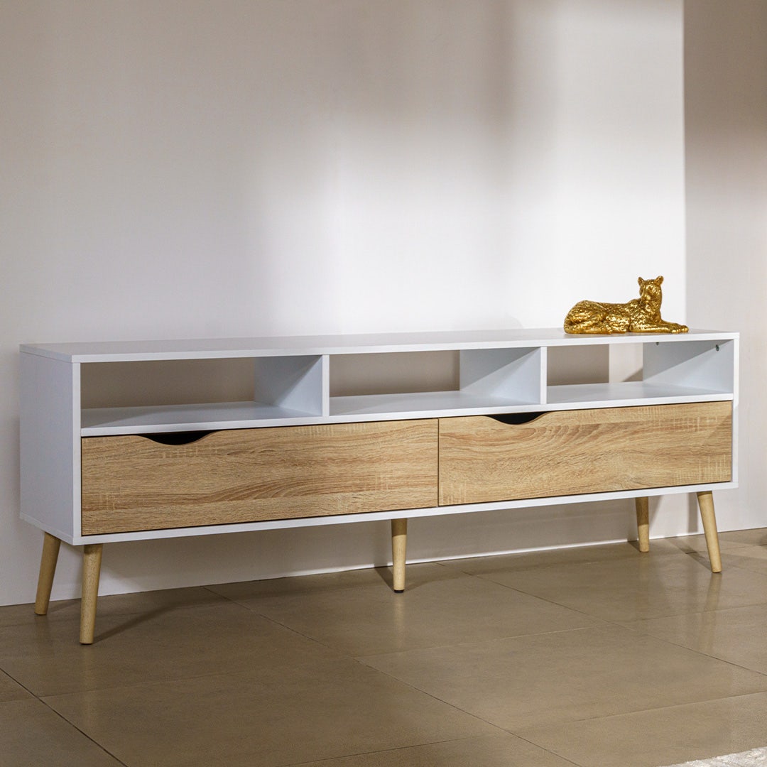 رولانار وحدة تلفاز - أبيض