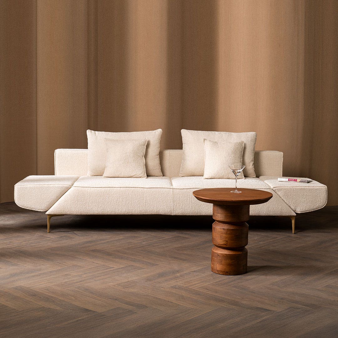 Novalie 3 Seater Ivory