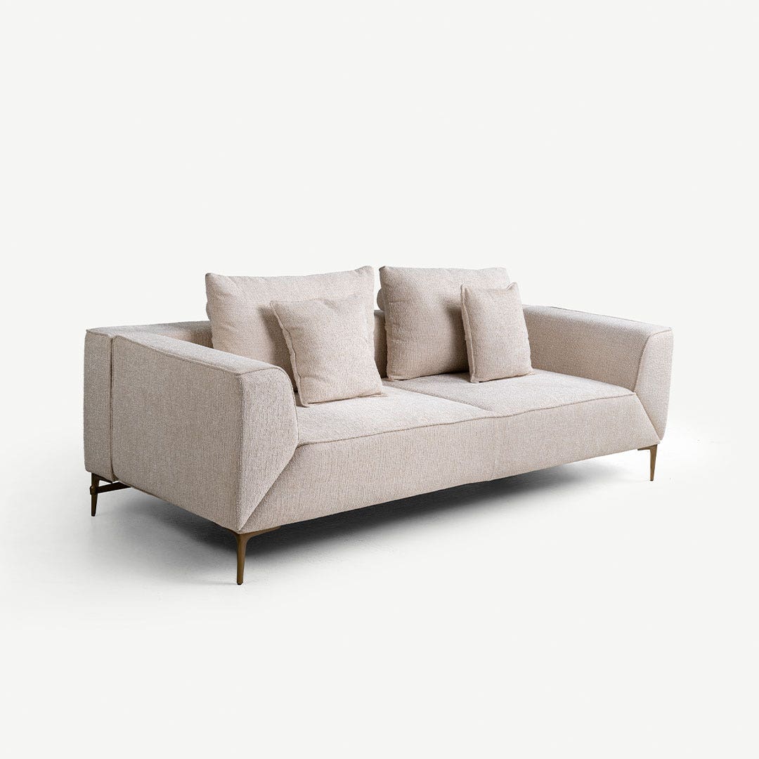 Novalie 3 Seater Ivory