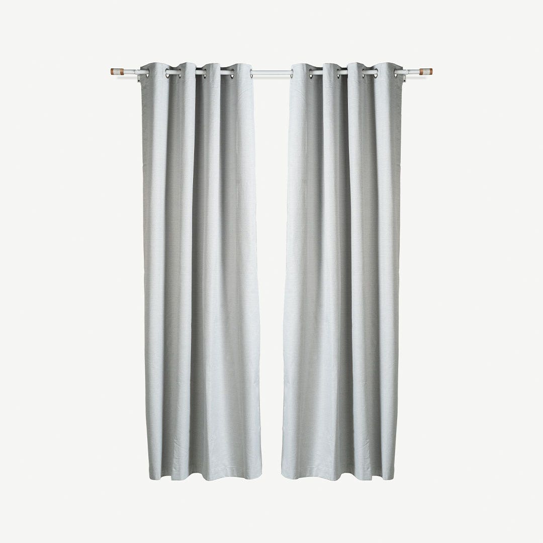 ستارة أرلان معتمة 135x240 سم - رمادي