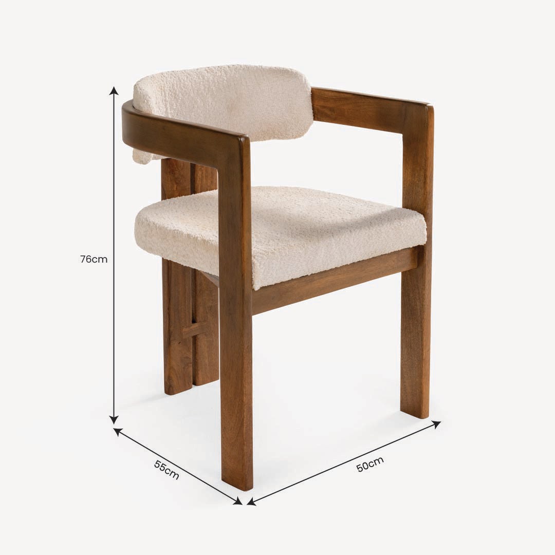 Jimena Dining Chair Walnut