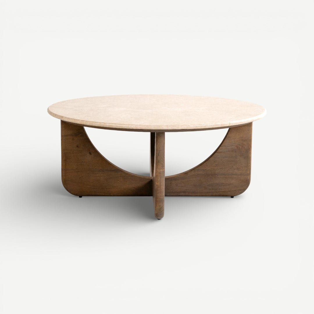 Araceli Marble Coffee Table Beige
