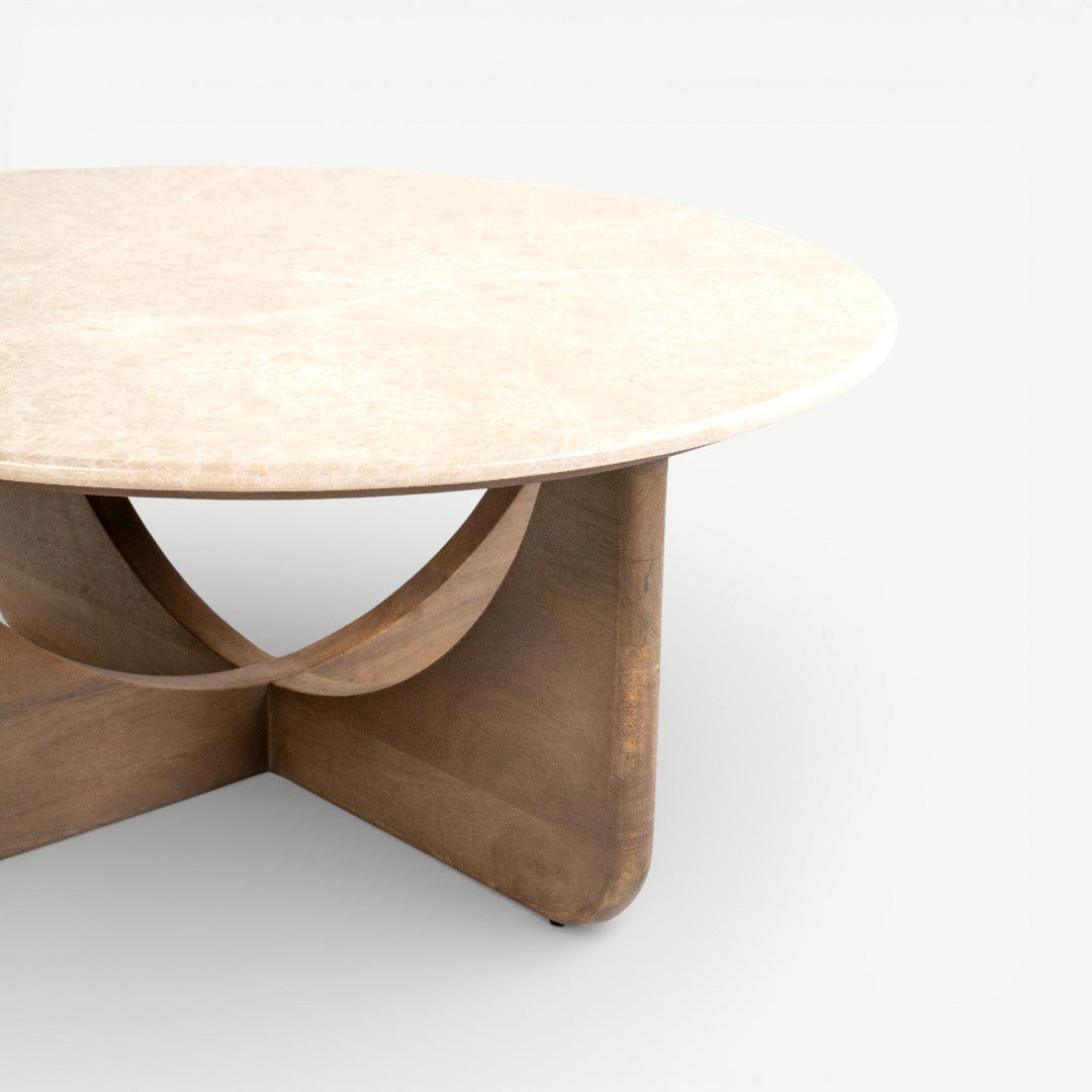 Araceli Marble Coffee Table Beige