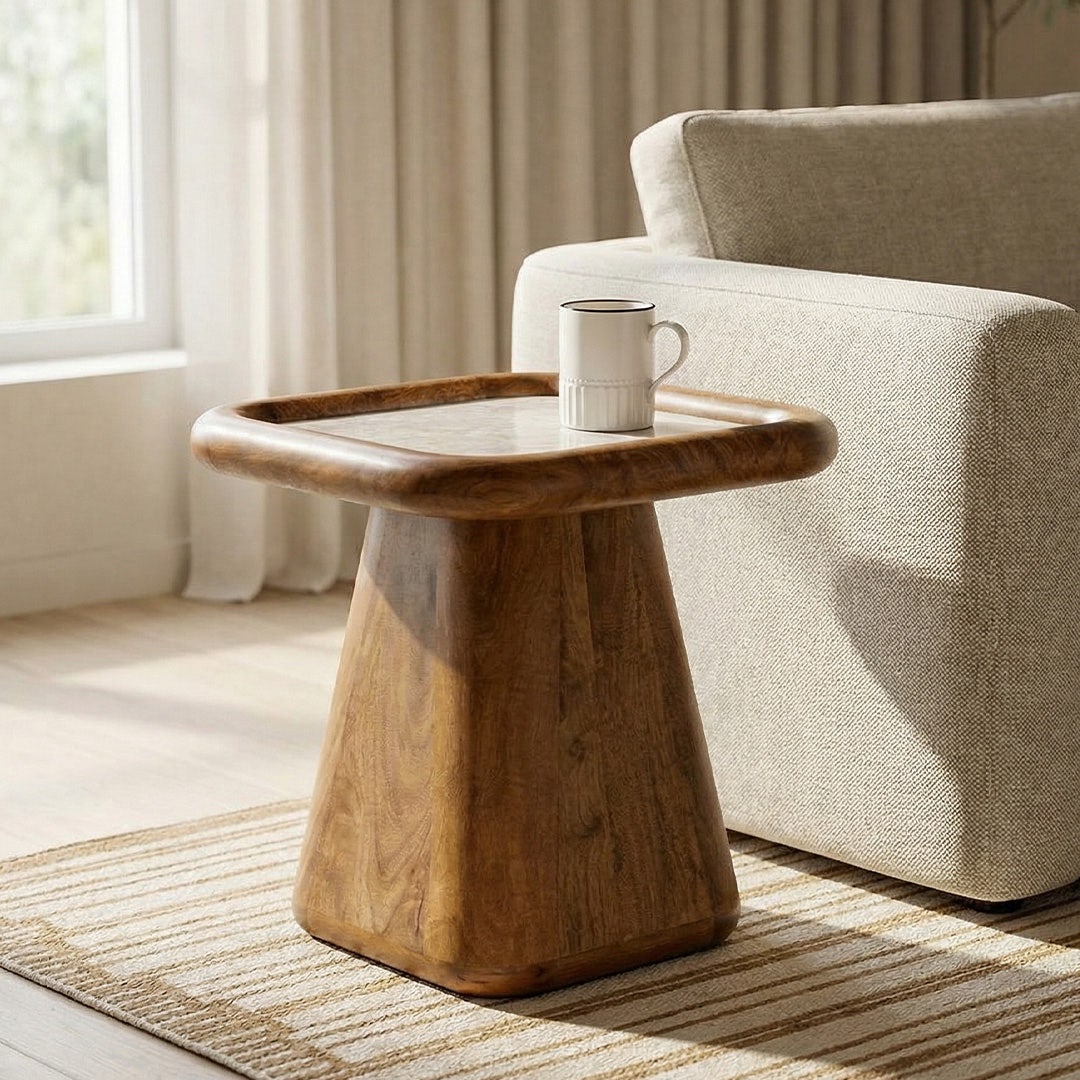 Jimena End Table Beige
