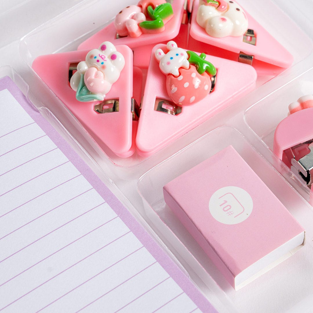 Tulla Stationery Set - Pink
