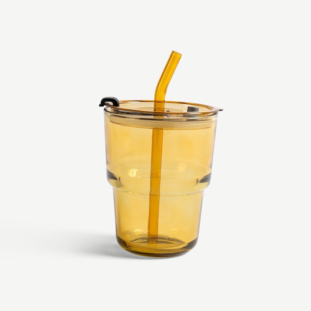 Roien Glass With lid 450ml