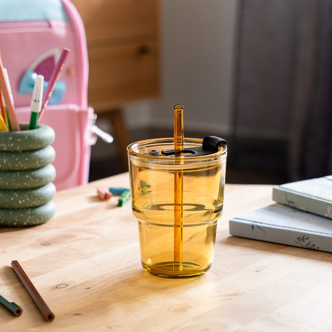 Roien Glass With lid 450ml