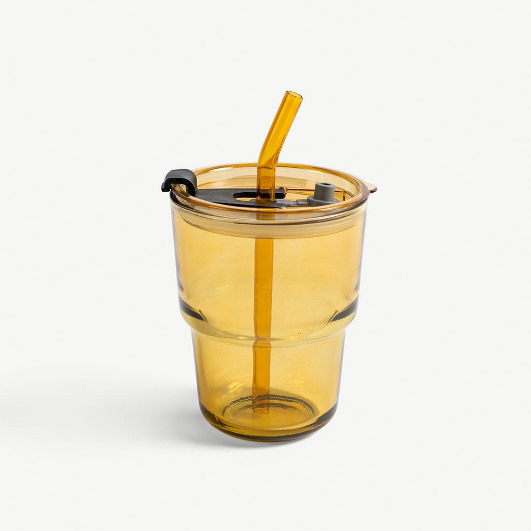 Roien Glass With lid 450ml