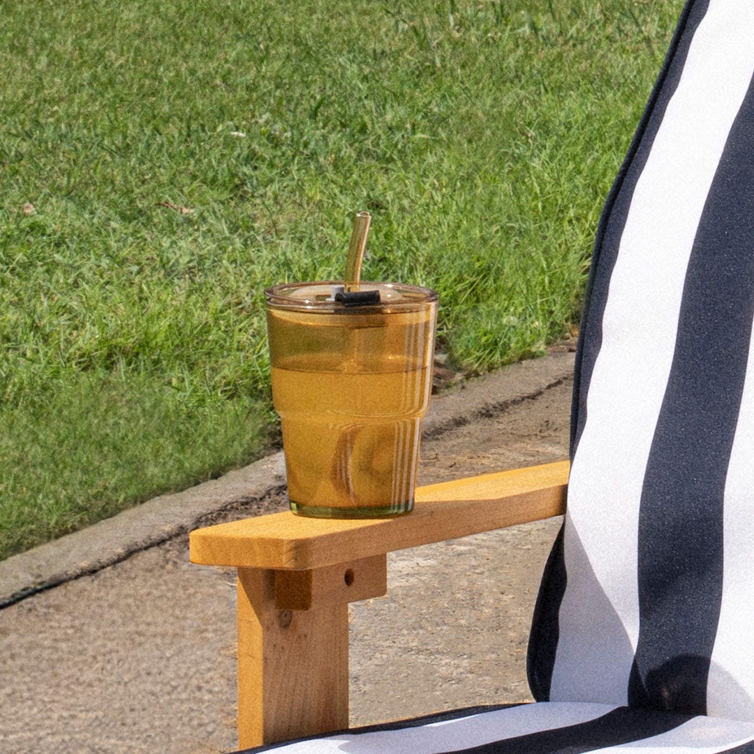 كوب روين بغطاء – 450 مل - كهرماني