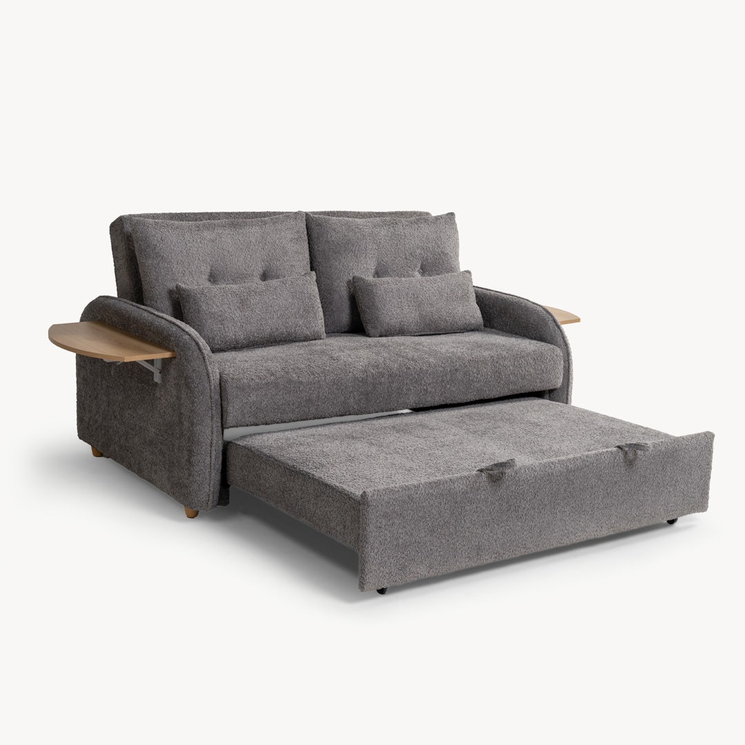 Caelan 2 Seater Sofa Bed Grey