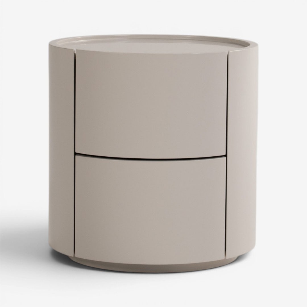 Minow Bedside Table White