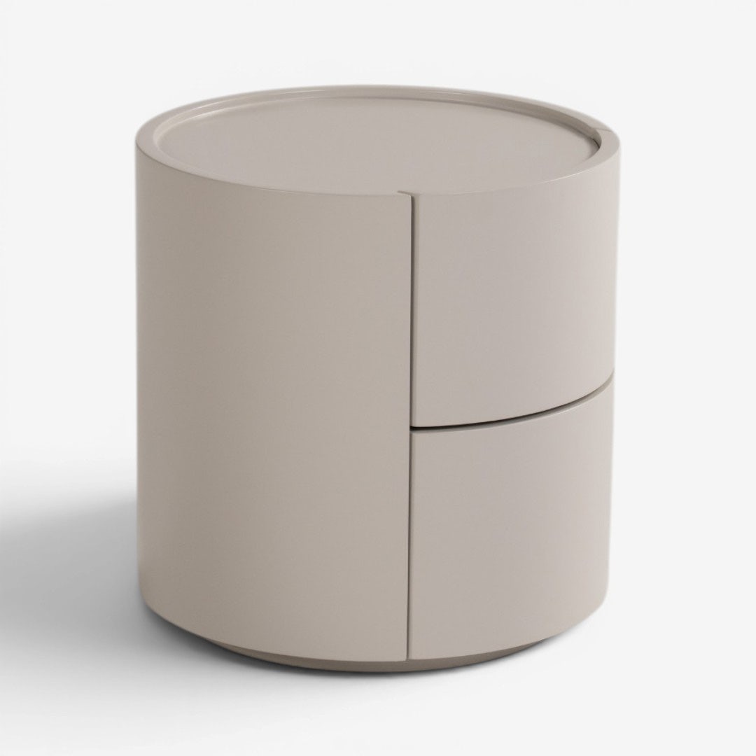 Minow Bedside Table White