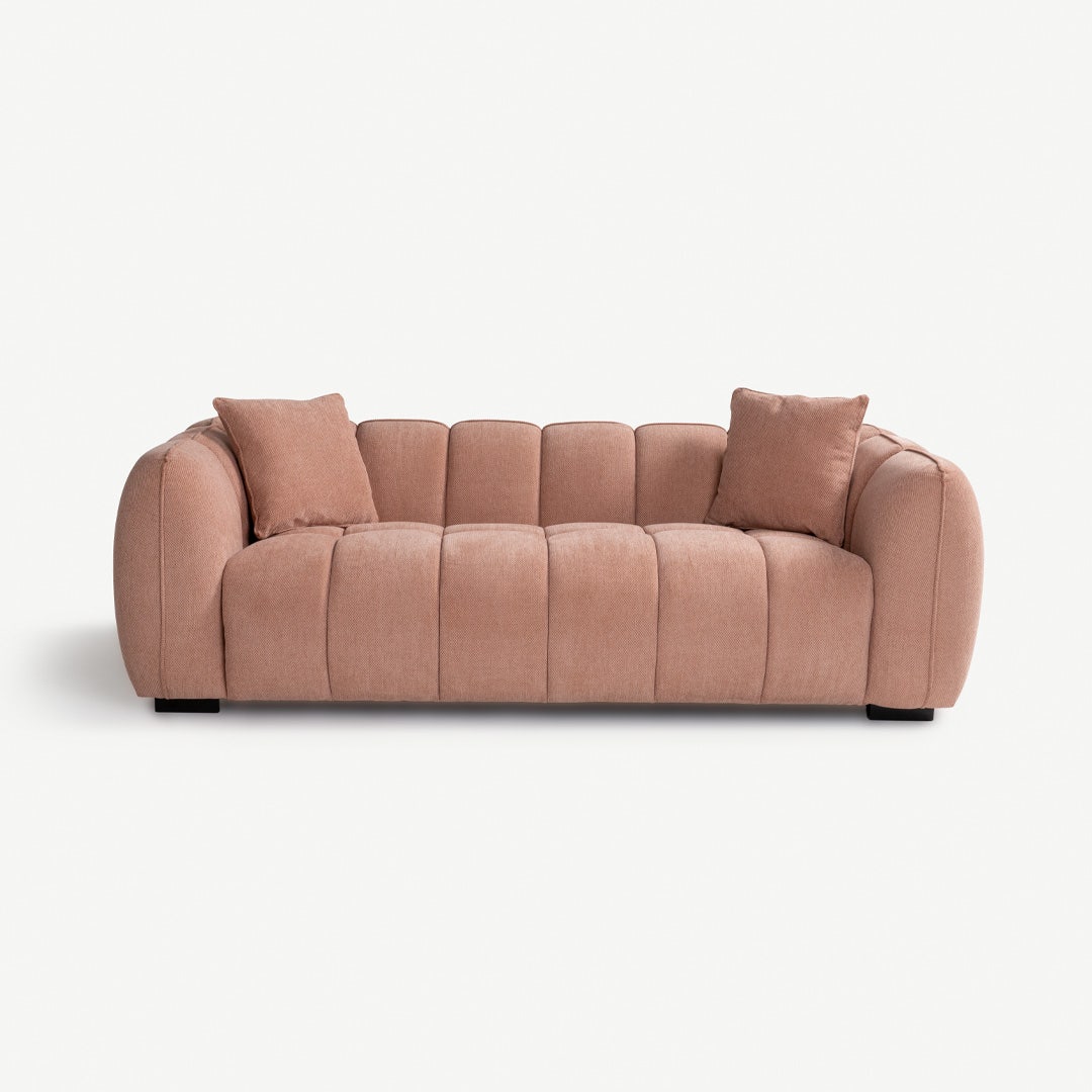 Levish 3 Seater Sofa Blush