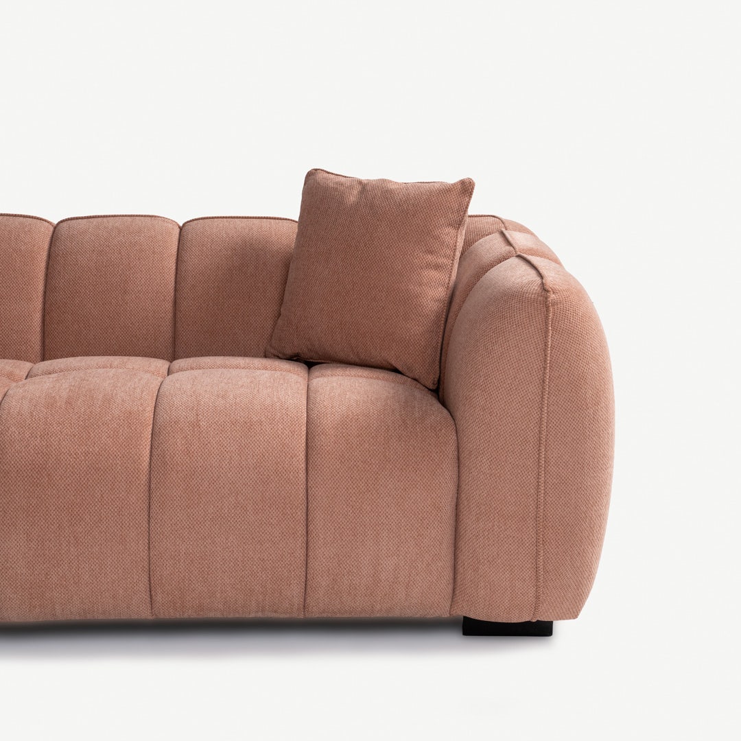 Levish 3 Seater Sofa Blush