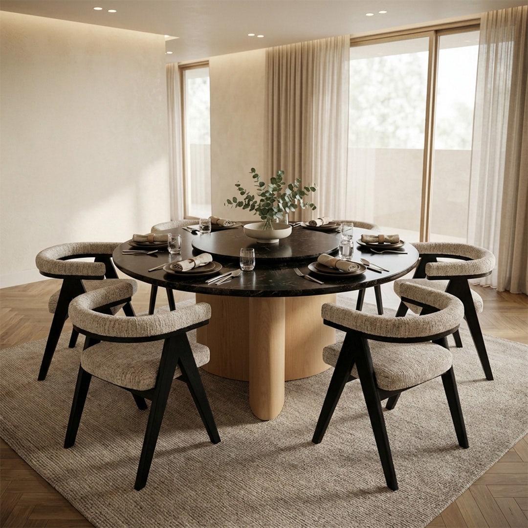 Yani 6 Seater Dining Table Natural