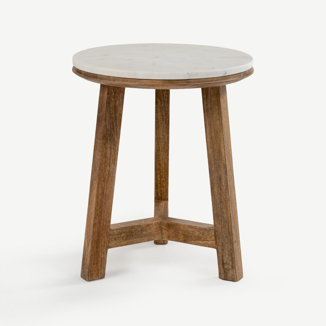 Estra End Table White
