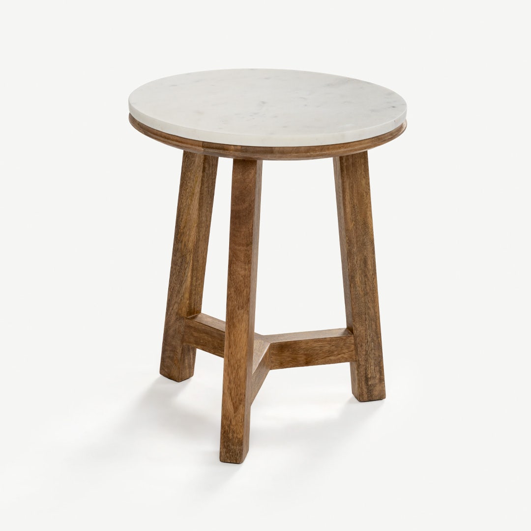 Estra End Table White