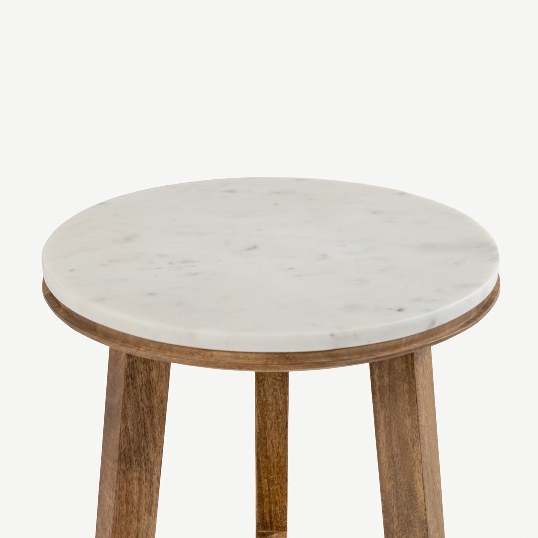 Estra End Table White