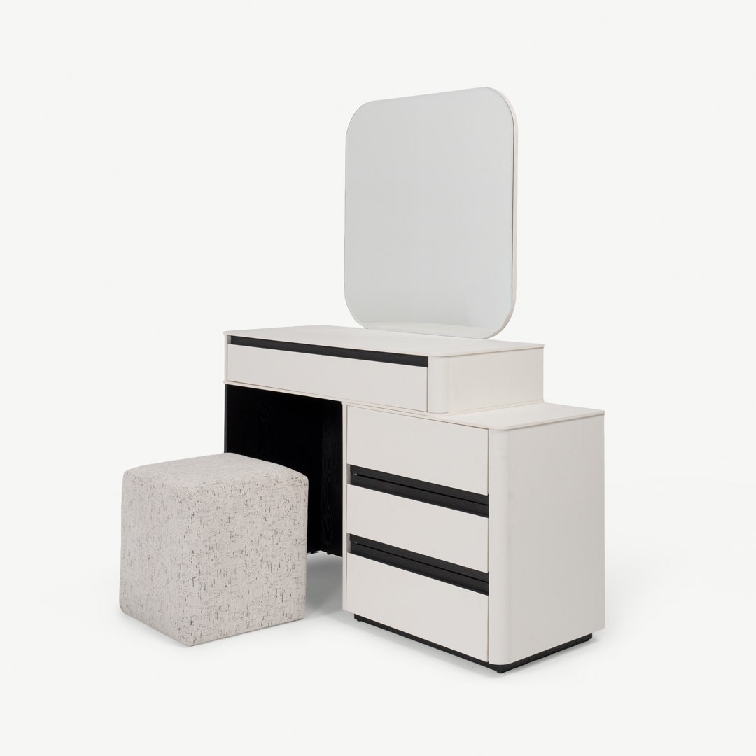 Baku 5pc King Bed Set 180x200cm Greige