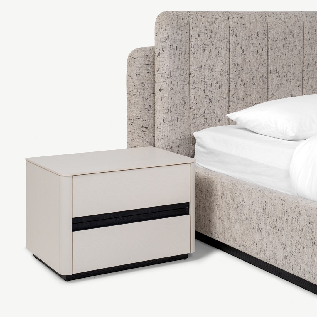 Baku 5pc King Bed Set 180x200cm Greige