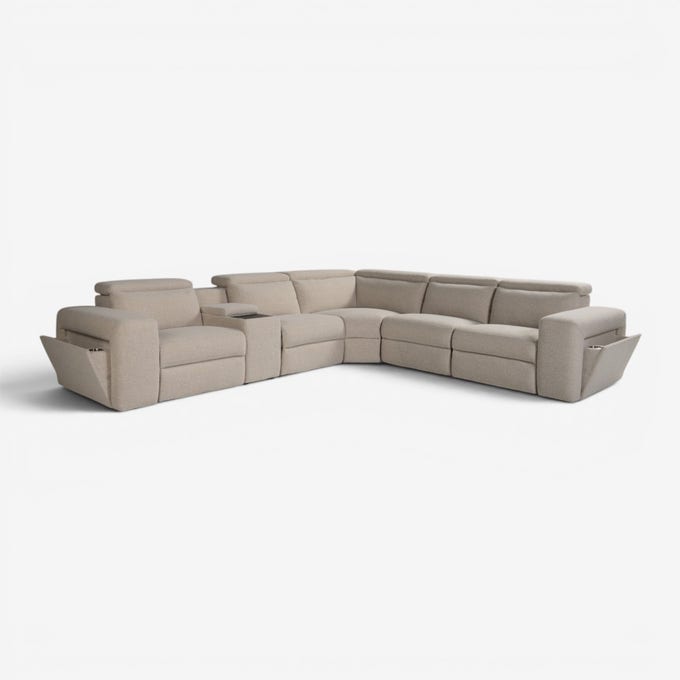Robine Electric Recliner Sofa Beige Robine Electric Recliner Sofa Beige