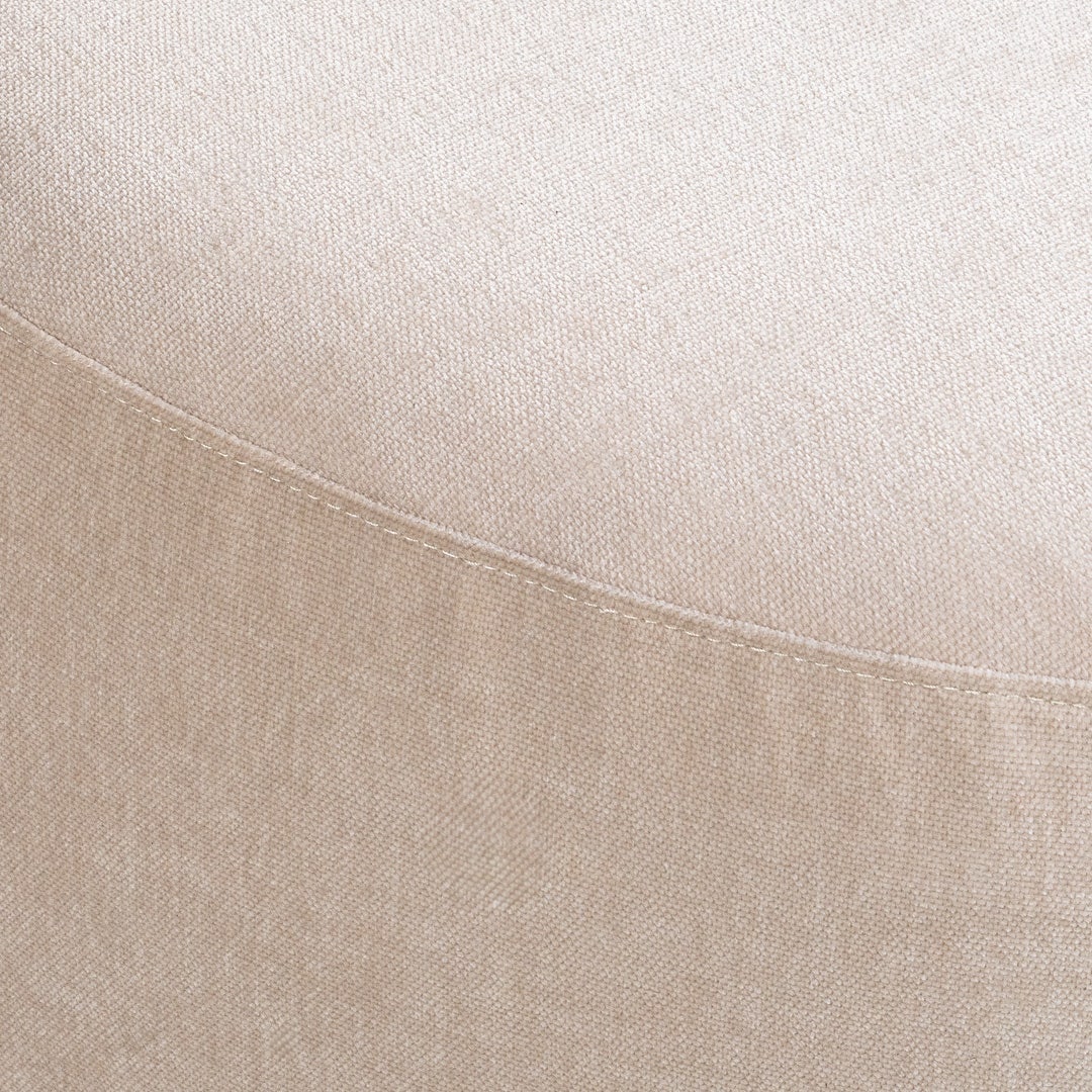 تانلا كنبة زاوية مع مقعد عثماني - بيج