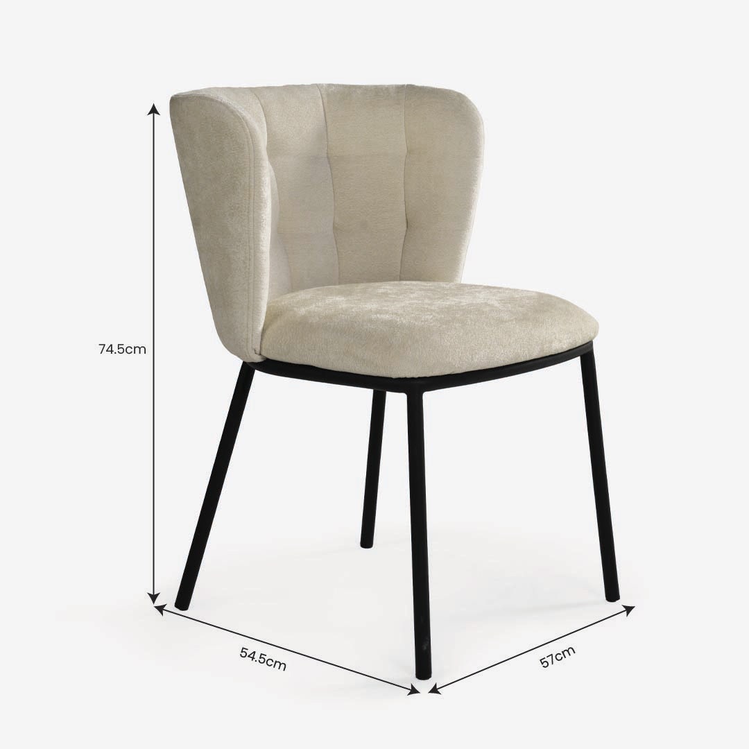 Larla Dining Chair Ivory