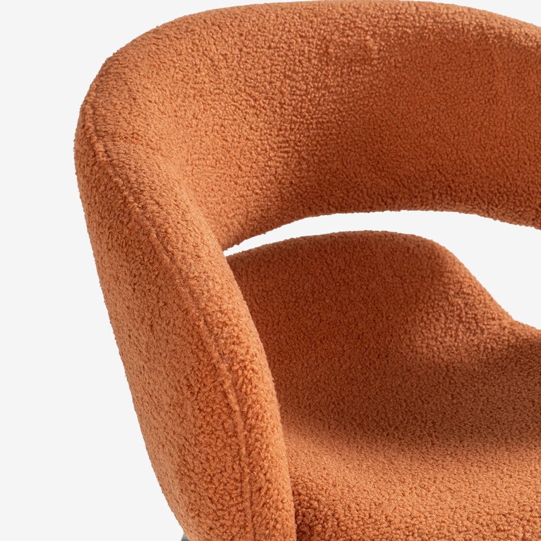 Yulian Dining Arm Chair Terracotta