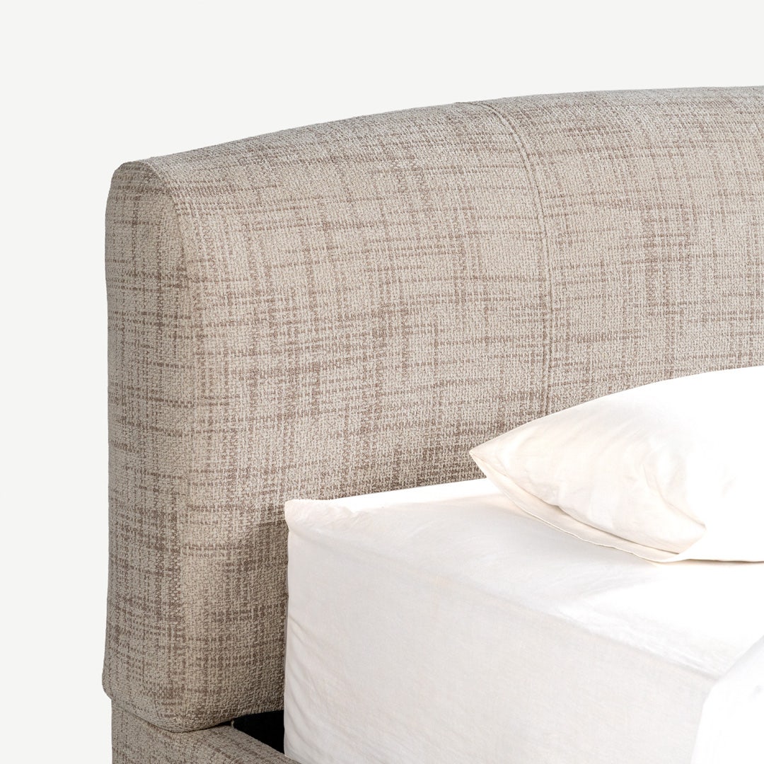 Voido King Bed 180x200cm Ivory