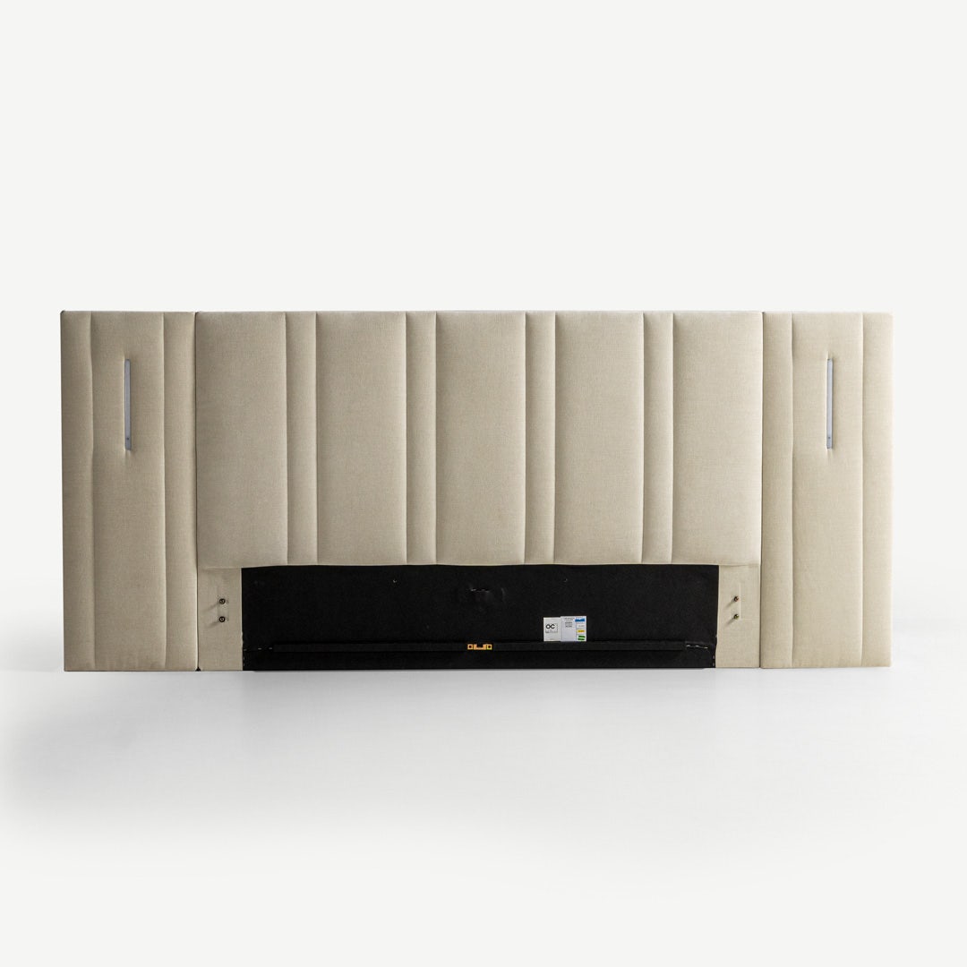 Naura Smart LED Headboard 180x200cm Beige