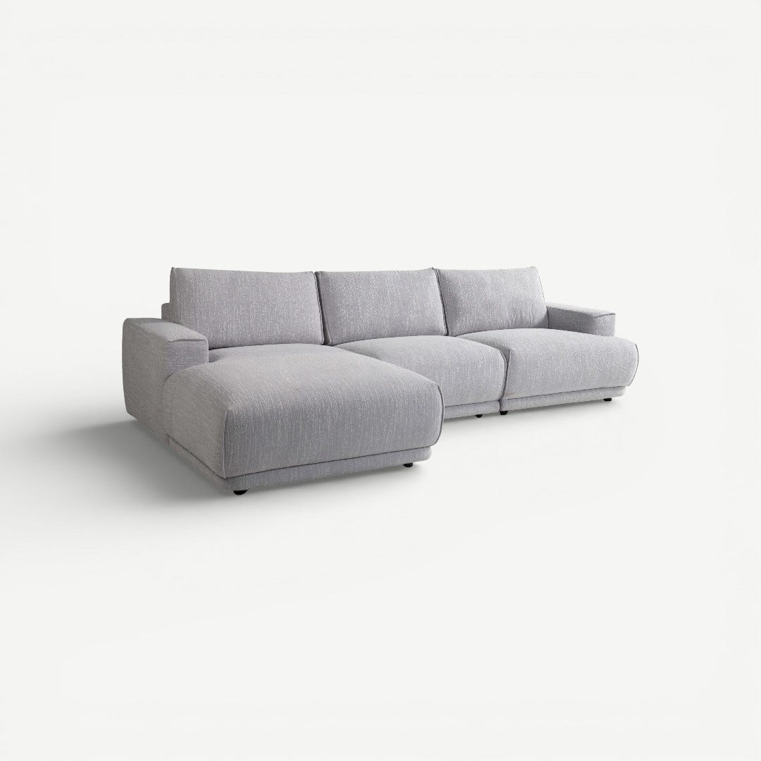 رولين كنبة زاوية يسار - رمادي