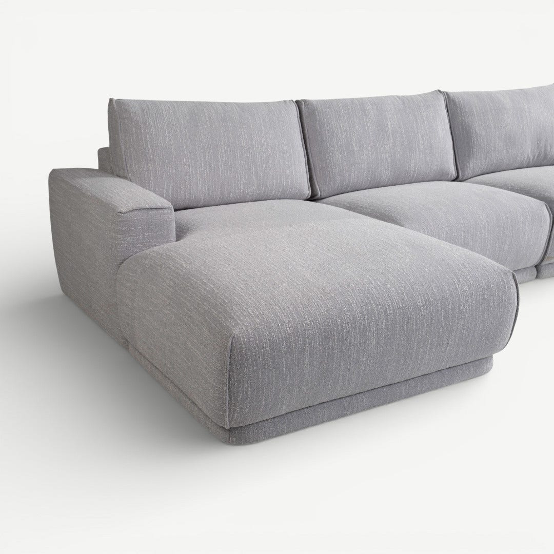 رولين كنبة زاوية يسار - رمادي