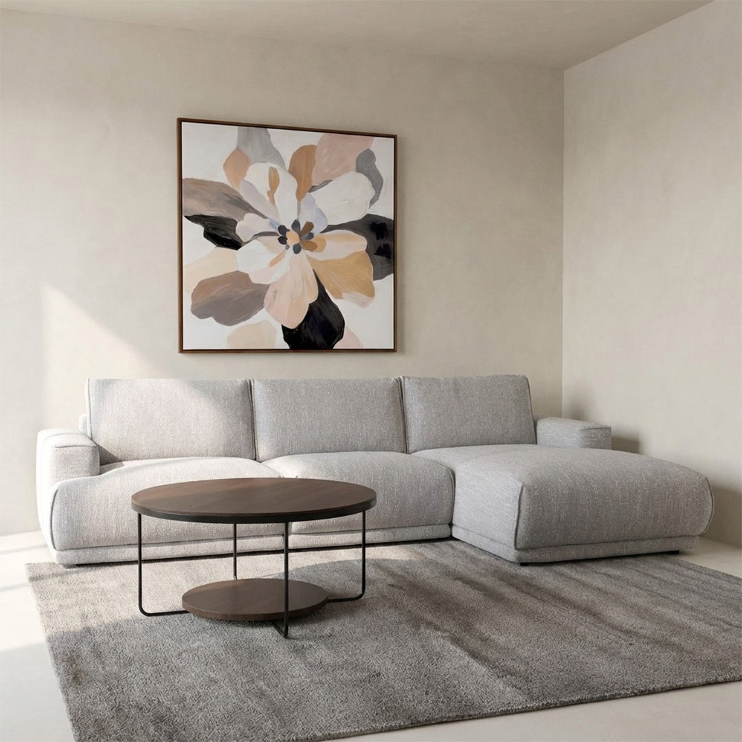 Rollien Right Corner Sofa Grey