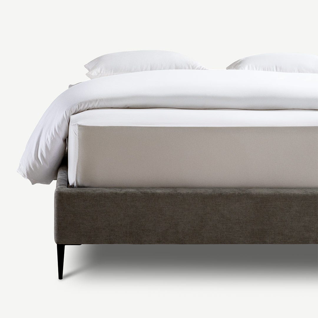 Naura Static Bed Base 180x200cm Grey
