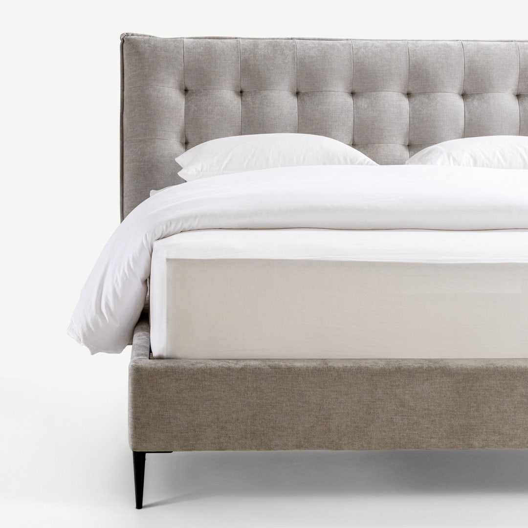 Naura Static Bed Base 180x200cm Grey