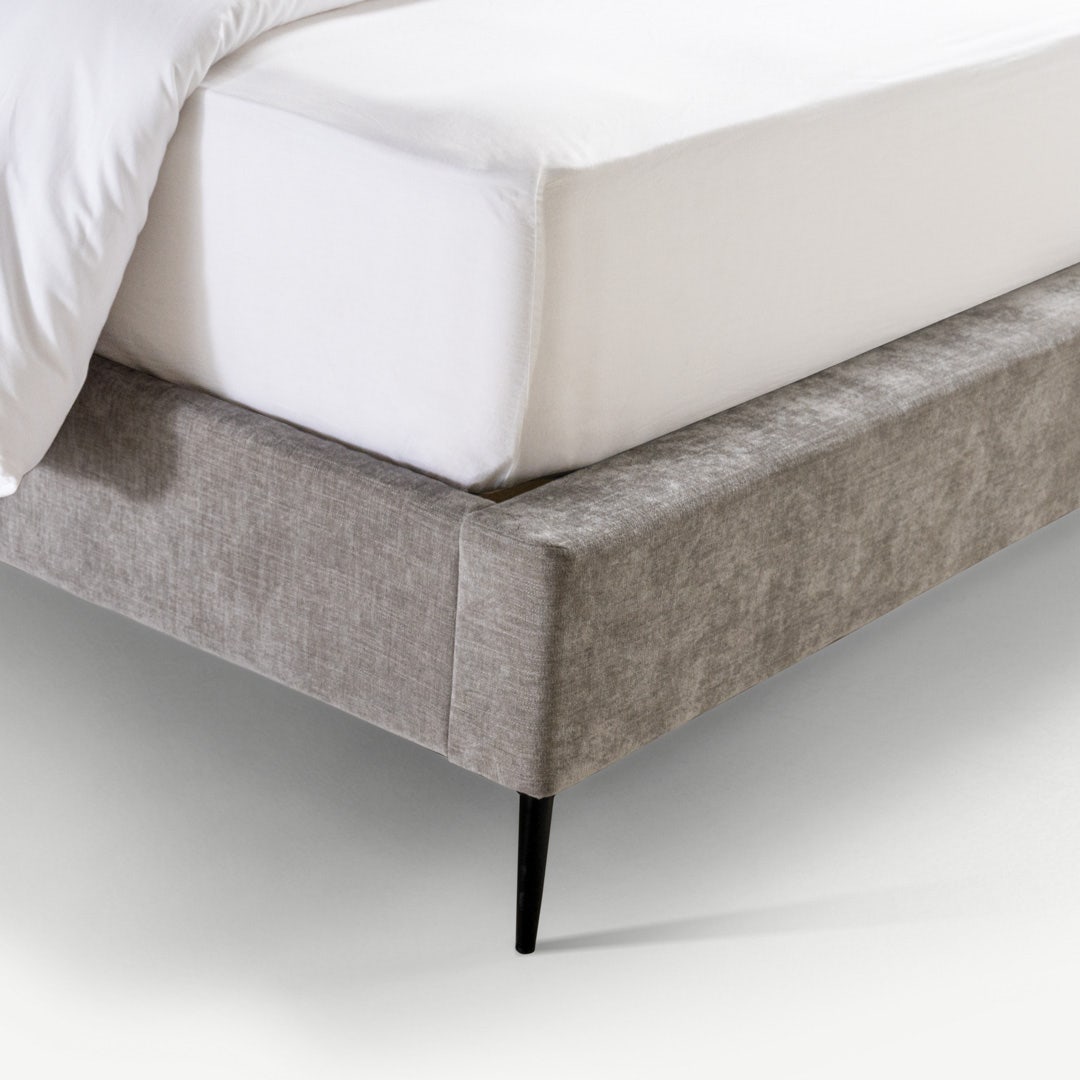 Naura Static Bed Base 180x200cm Grey