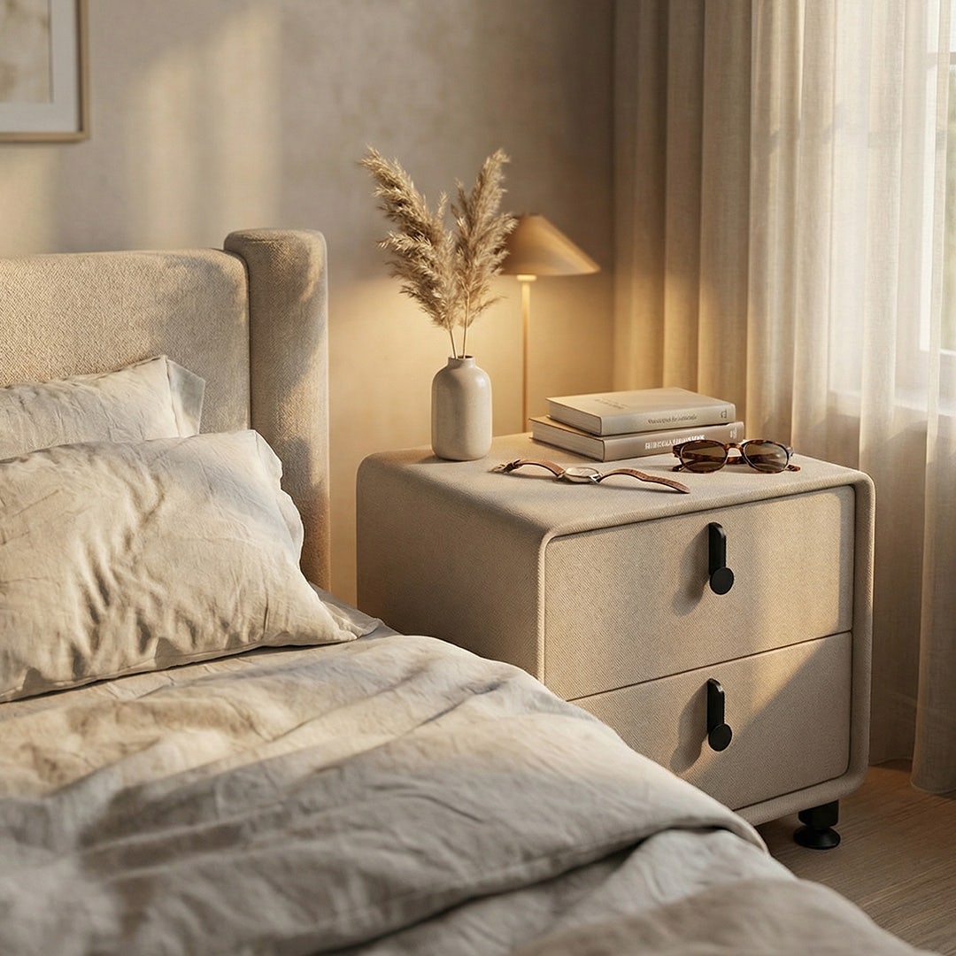 ليراس طاولة جانبية - رمادي