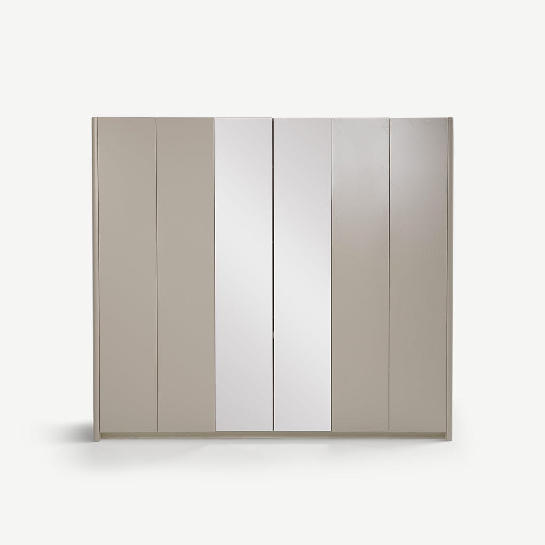 Lucias 6 Door Wardrobe Swing Ecru