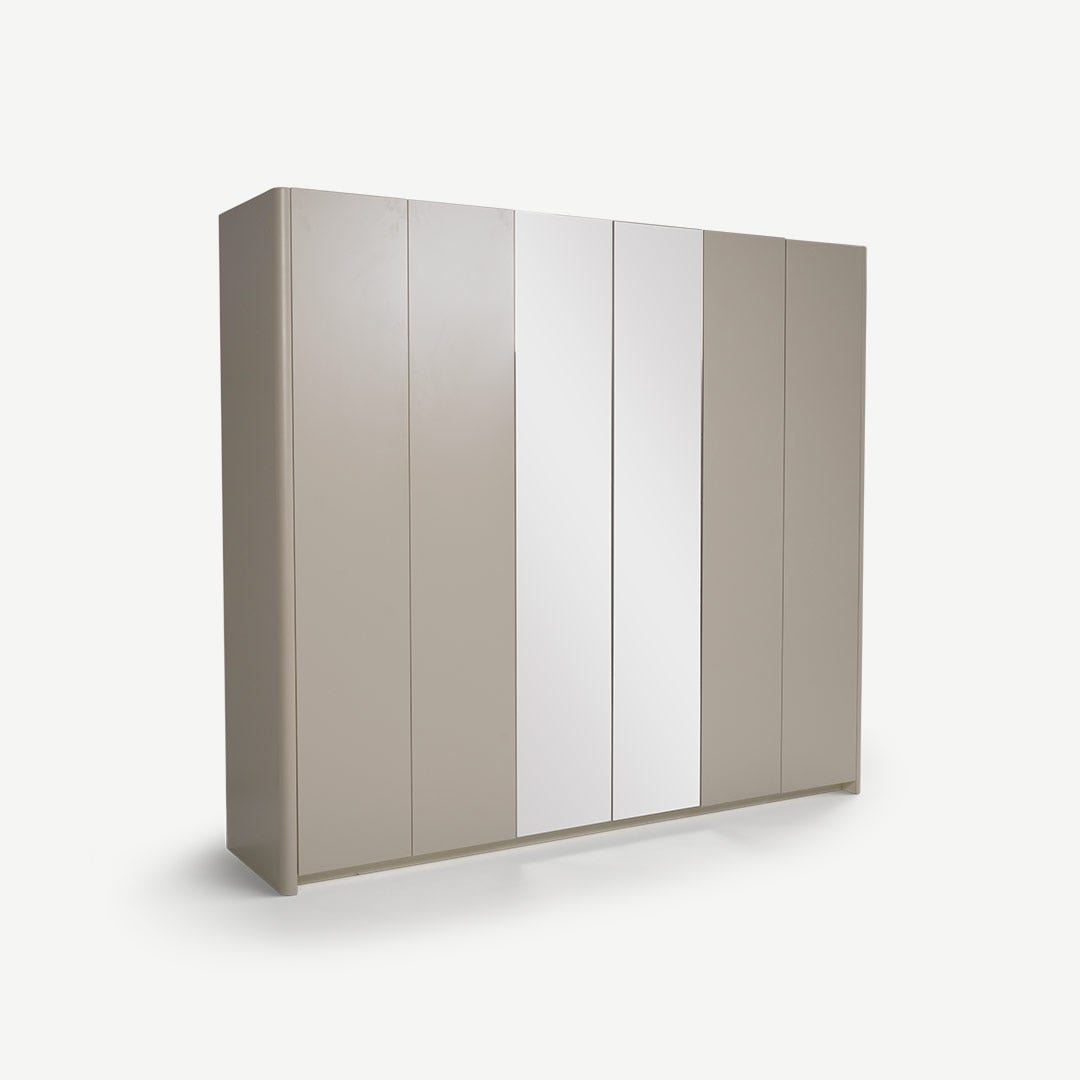 Lucias 6 Door Wardrobe Swing Ecru