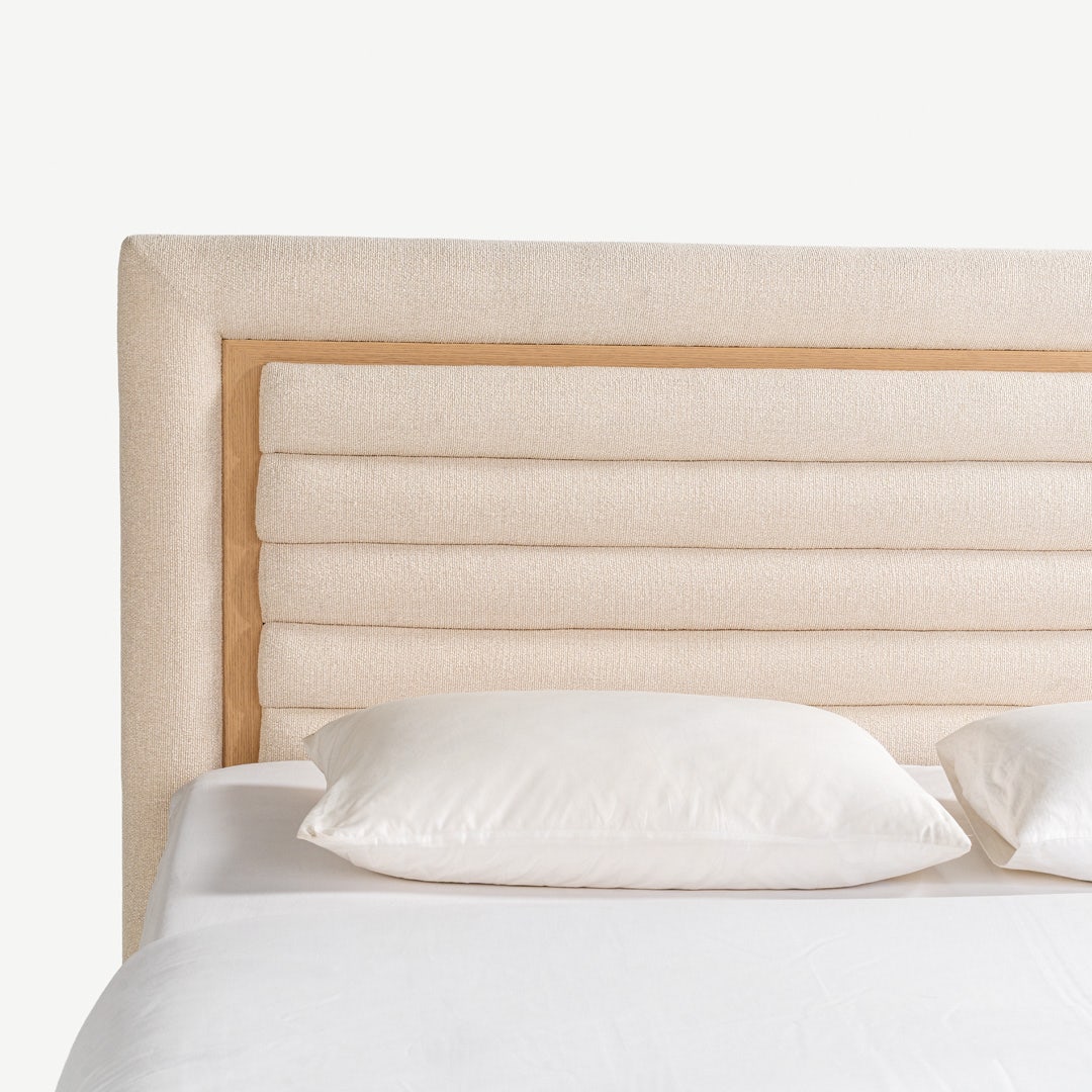 Piastri King Bed 180x200cm Natural