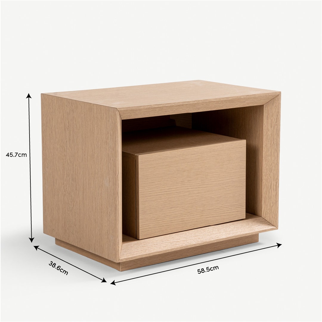 Piastri Bedside Table Natural