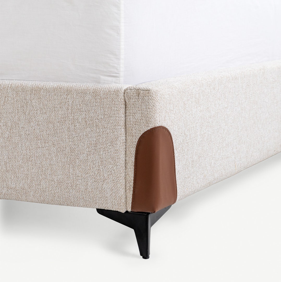 Vermont King Bed 180x200cm Ecru ll