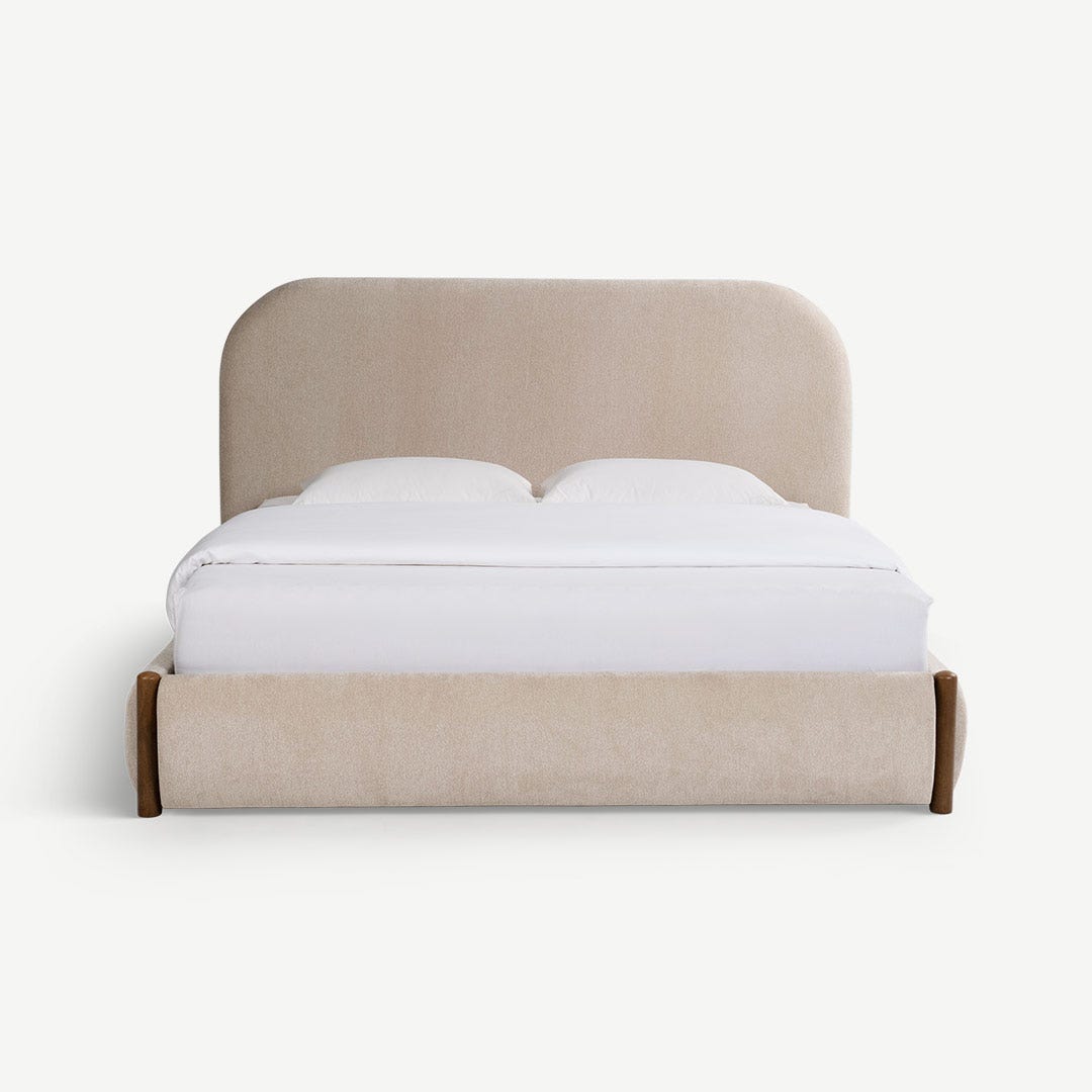 نارمن سرير كينج 180×200 سم - بيج فاتح