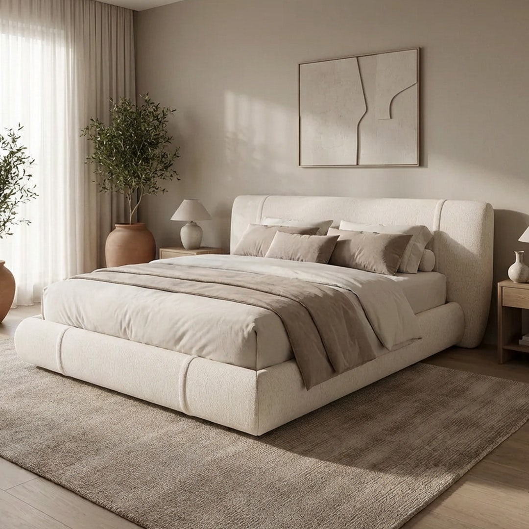 هيز سرير كوين 160×200 سم - بيج