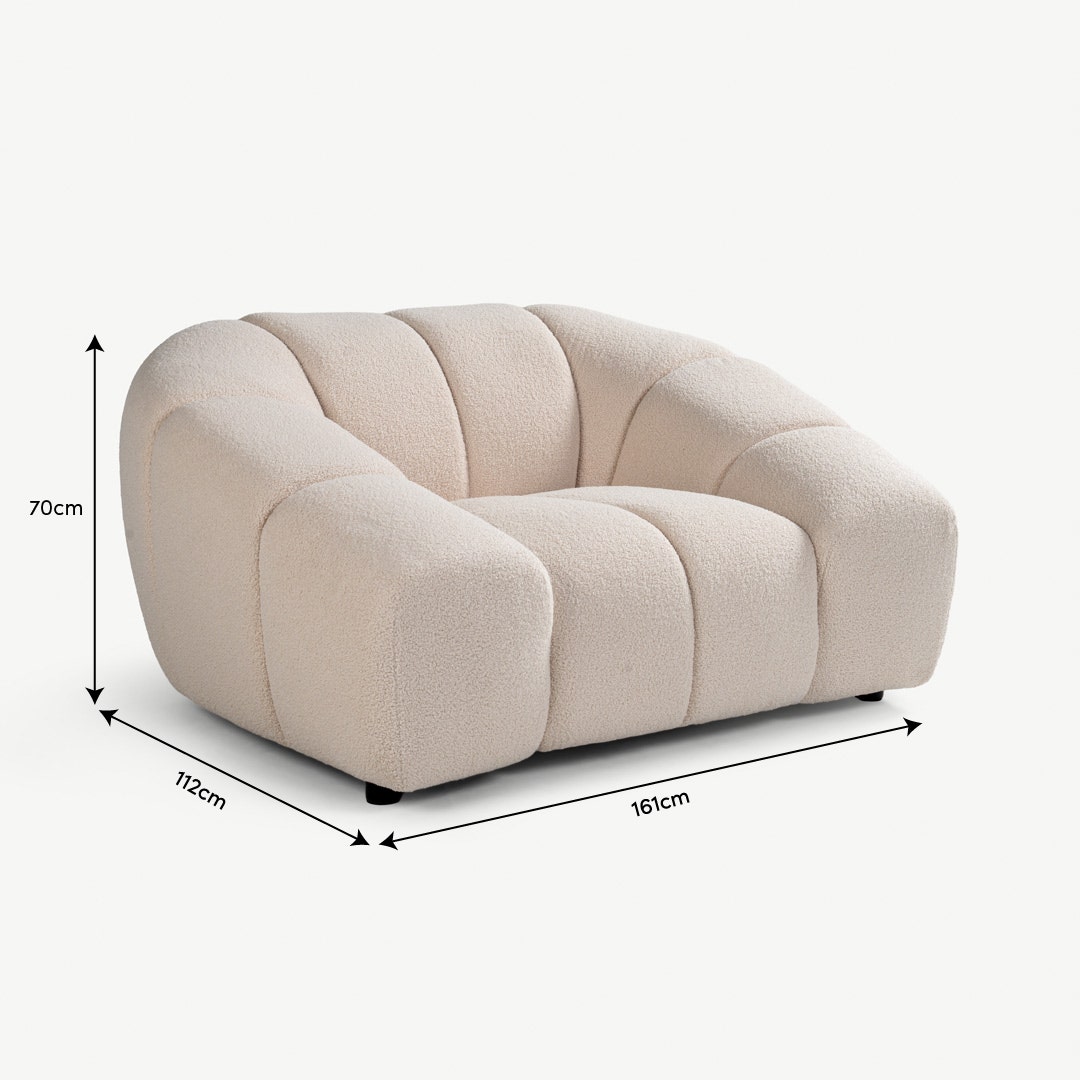 Malnie 1 Seater Sofa Beige