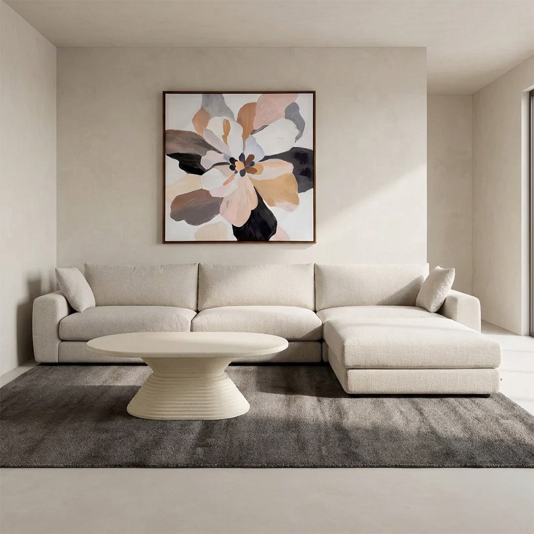 Noraman Corner Sofa Beige