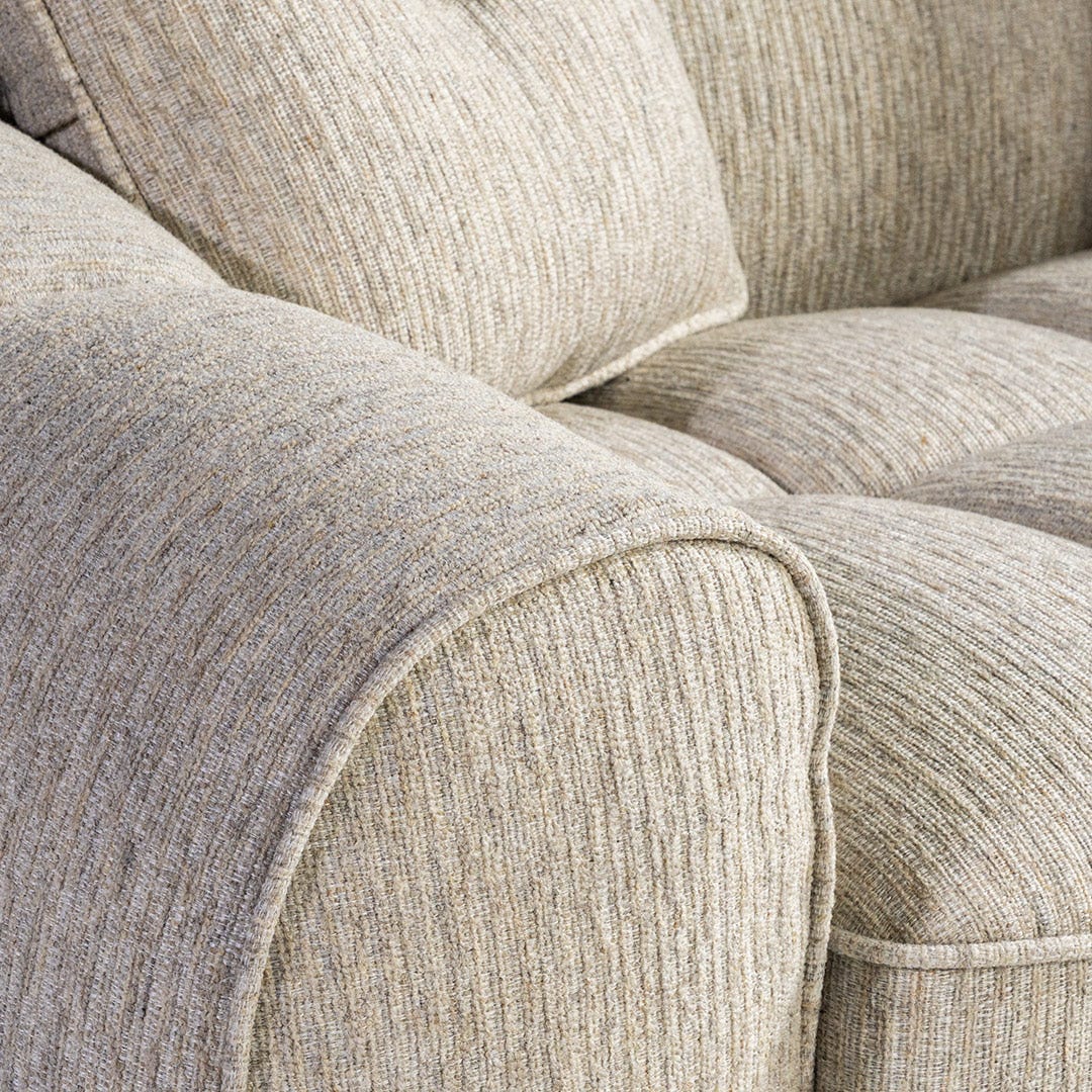 Naline 3 Seater Sofa Ecru