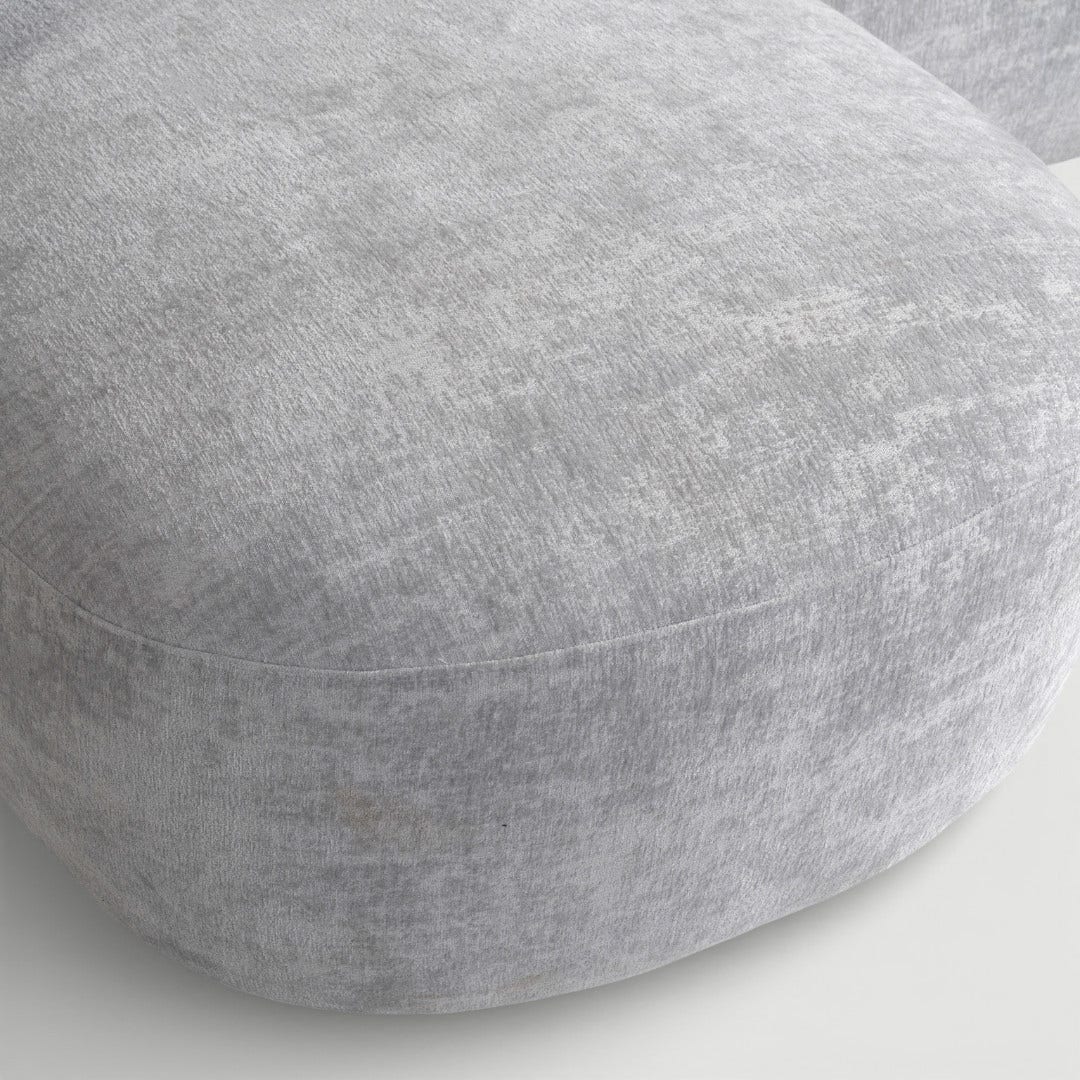 Raliene Left Corner Sofa Silver