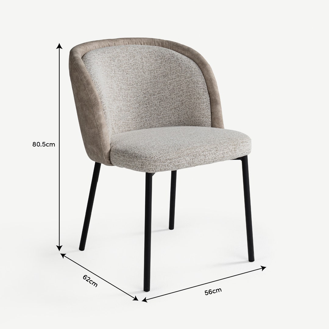 Merval Dining Chair Greige