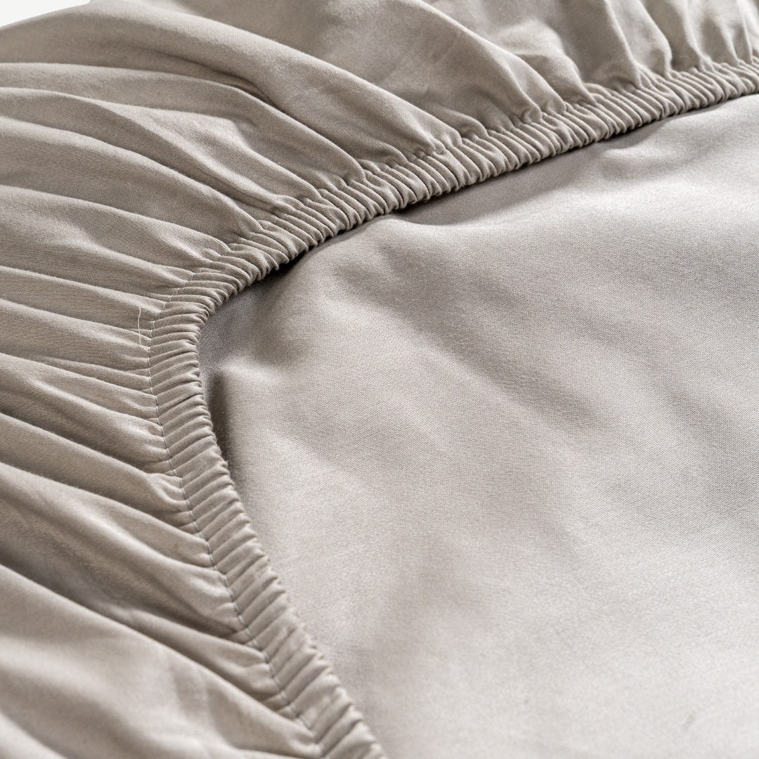 Allergy-Relief Fitted Sheet 160x200cm-Grey